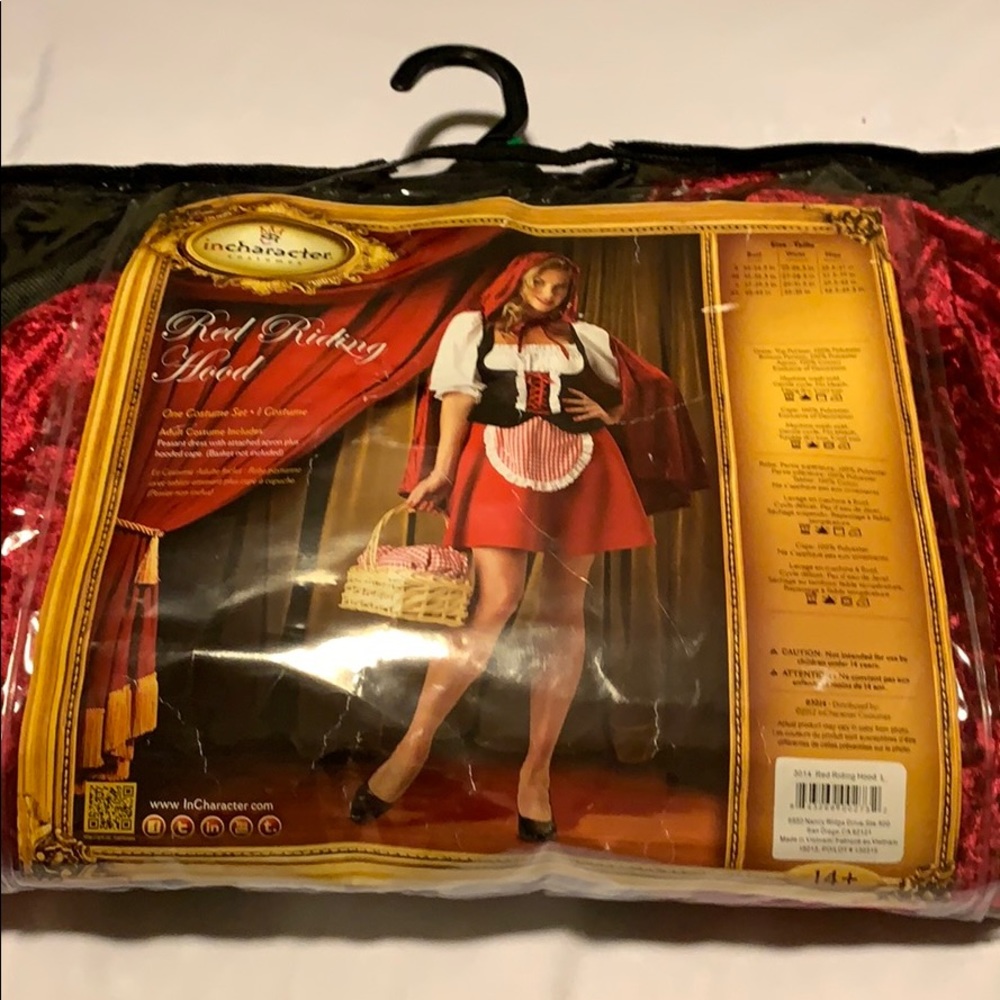 2/$15 red riding costume (dress and cape)